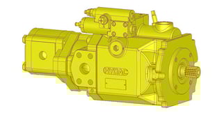 Pompa tandem Hydac PPV100M 63 CC + PGE310